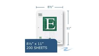 95589 Grid-To-Edge Green Tint Engineering Pad - 200 Sheets