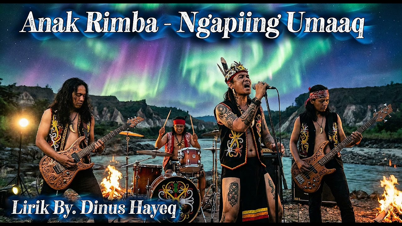 Anak Rimba - Ngapiing Umaaq (Lagu Bahau Saq) Folks Dayak/80s