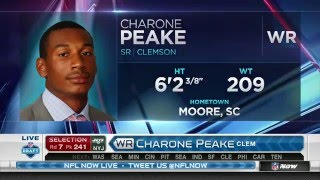 2016 NFL Draft Rd 7 Pk 241 | New York Jets Select WR Charone Peake