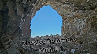 One Of The Largest Mine Portals I Have Ever Entered... Historic 1884 Dolimite Mine