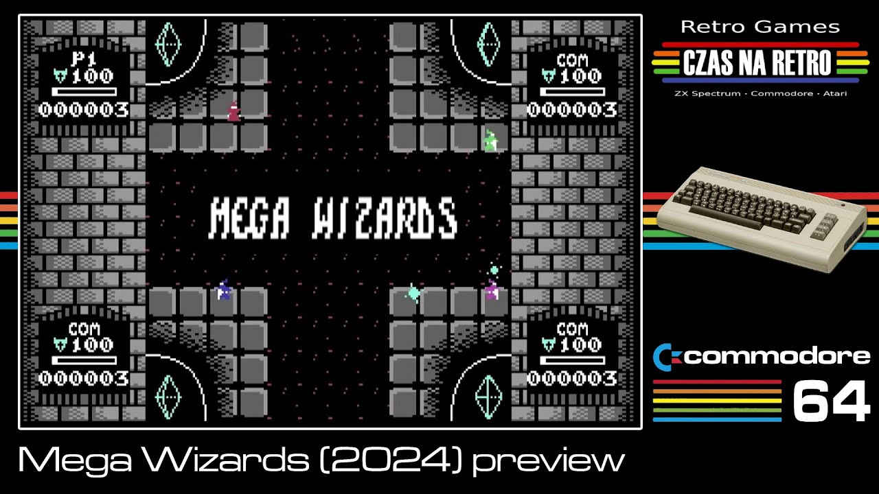 Mega Wizards (2024) preview - Commodore 64 - YouTube