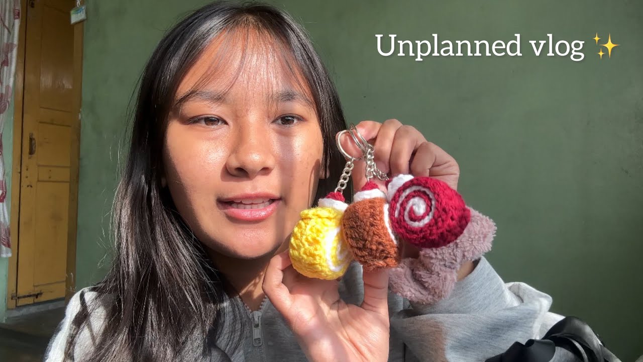 Ежедневный видеоблог || Незапланированный 🤧 || Брелок, связанный крючком 🧁 || Видеоблог Pnar 🎀