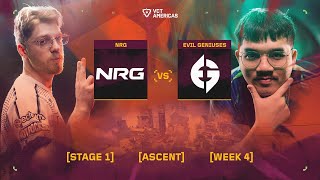 NRG vs Evil Geniuses - VCT Americas Stage 1 - W4D2 - Map 1