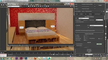 Tutorial on Modeling texturing and lighting an interior in 3dsmax using Vray ( Part 7)