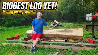 Milling my biggest log to date