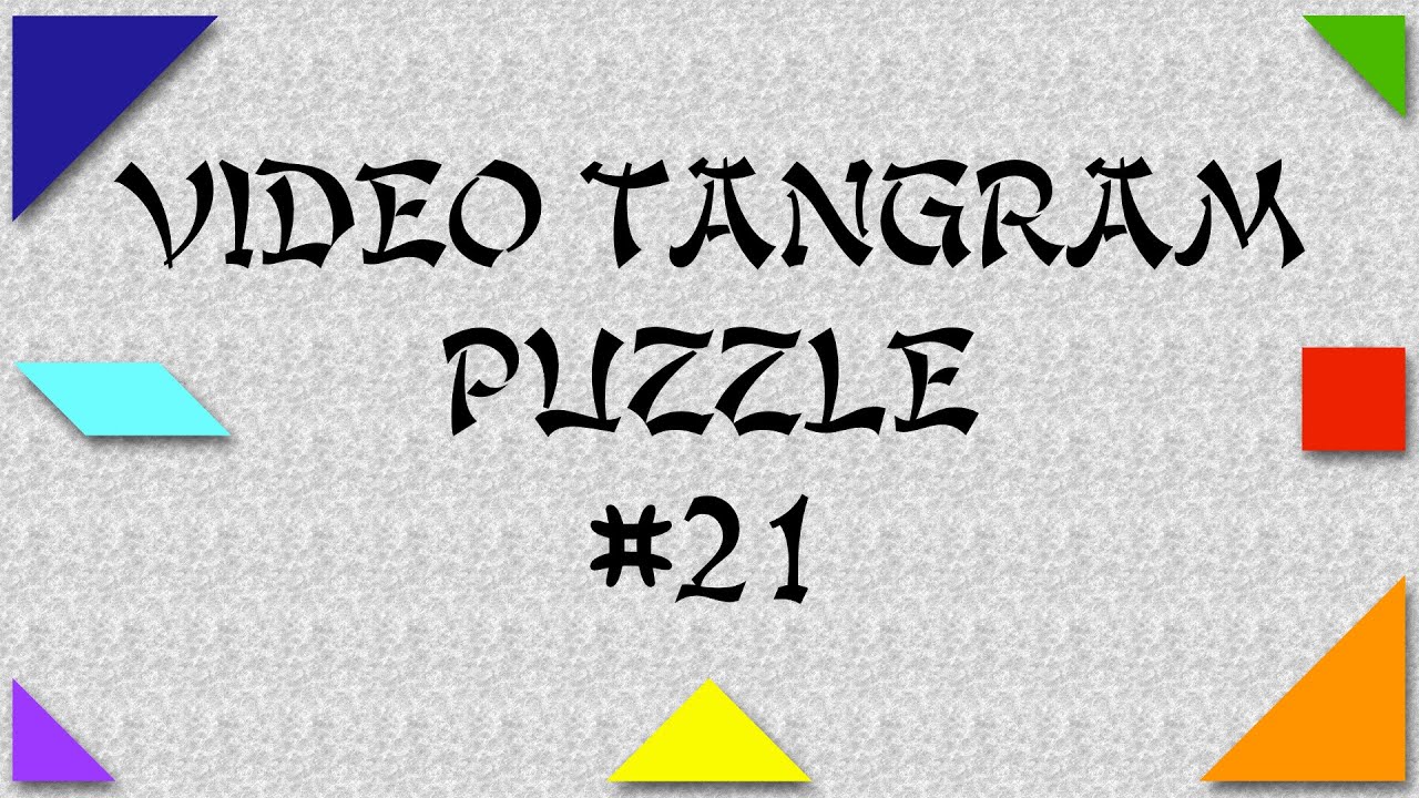 Video Tangram Puzzle #21 (↗︎ in ⃞⃞) saturn