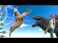 Zilla Blow Monsters in to Spikes - Animal Revolt Battle Simulator