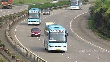 MSRTC Vs MSRTC bus in Expressway