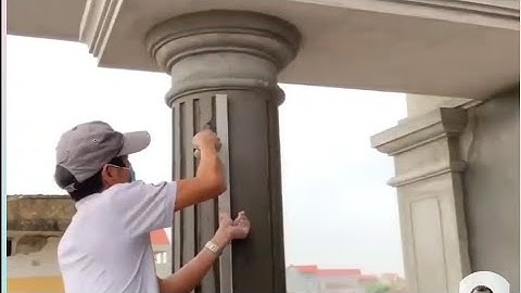 Creative Concrete Columns - Using Sand And Cement - Round Plastic Pipes [Part-219]