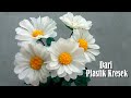 DIY Bunga Daisy Cantik dari PLASTIK KRESEK- How To Make Beautiful And Easy Daisy Flowers