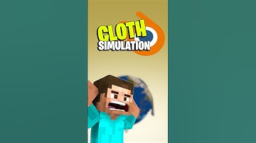 A Realistic Cloth Simulation Guide in Blender with a Twist! #Blender #3DArt #3DAnimation #Minecraft