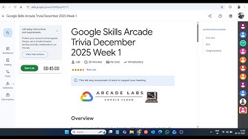 Google Skills Arcade Trivia December 2025 Week 1 || Lab Solution || Google Cloud Arcade 2025