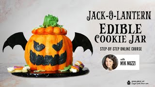 Jack-O-Lantern Cookie Jar... THAT'S ALSO A COOKIE by Sugar Geek Show 5,565 views 1 year ago 48 seconds