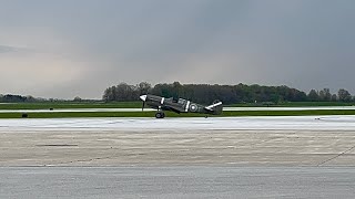 Warbird arrival at Akron-Canton Airport. P-40, P-51, and more!!!
