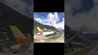 Drukair a320NEO emergency go-around at Paro  #aviation #a320