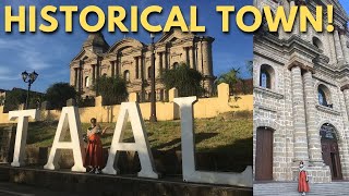 EXPLORING TAAL HERITAGE TOWN IN A FILIPINIANA - OLD CHURCH, HOUSES, AND PLAZA