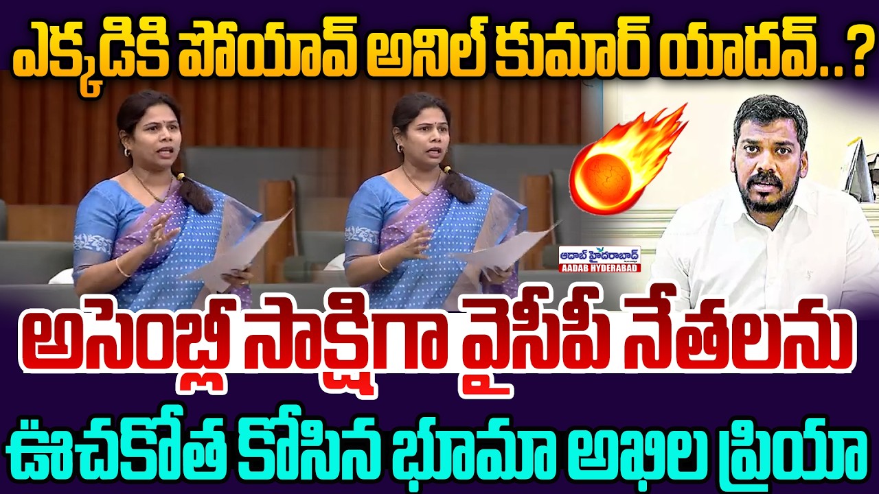 ఎక్కడికి పోయావ్ అనిల్ కుమార్ యాదవ్..? | Bhuma Akhila Priya Shocking Comments On Anil Kumar Yadav