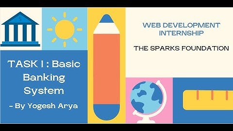 Basic banking system with React | Task-1 | The Sparks Foundation