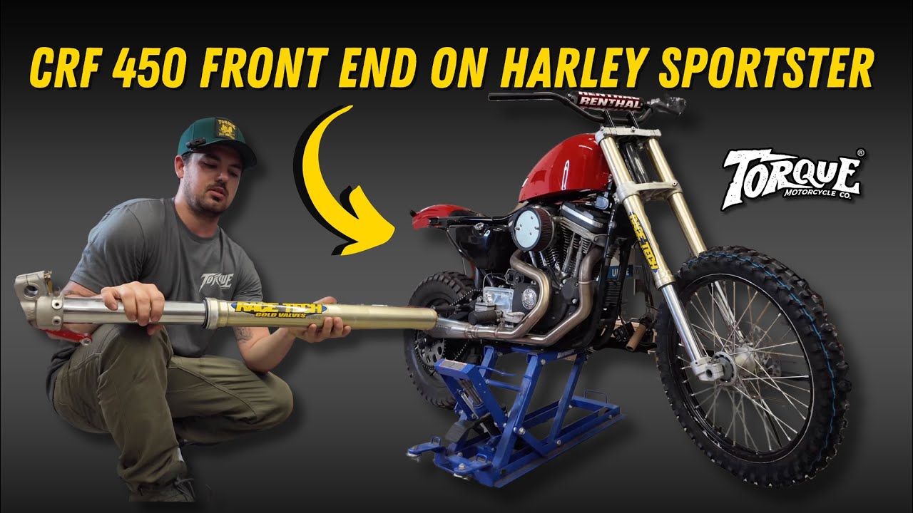 CRF450 Front End on a Harley Sportster
