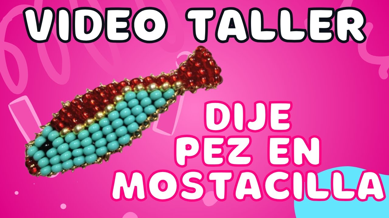 ¡Aprende a Hacer un Dije Pez en Mostacilla! /Learn How to Make a Beaded Fish Pendant!