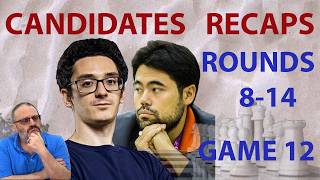 Thumbnail for Candidates Recaps Rounds 8-14: Hikaru Nakamura vs Fabiano Caruana