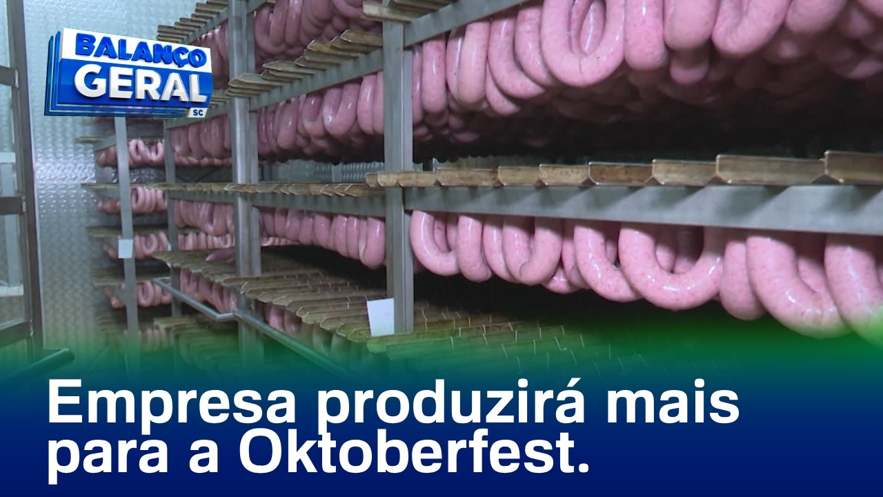 Preparativos: empresa vai produzir 10 toneladas a mais para atender demanda da Oktoberfest Blumenau