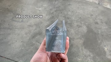 IRONSTAR Roller shutter door guide rail track roll forming machine