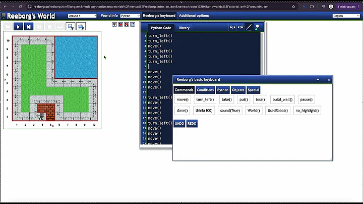 Reeborg’s World – Mastering the Around 4 Challenge with Python!