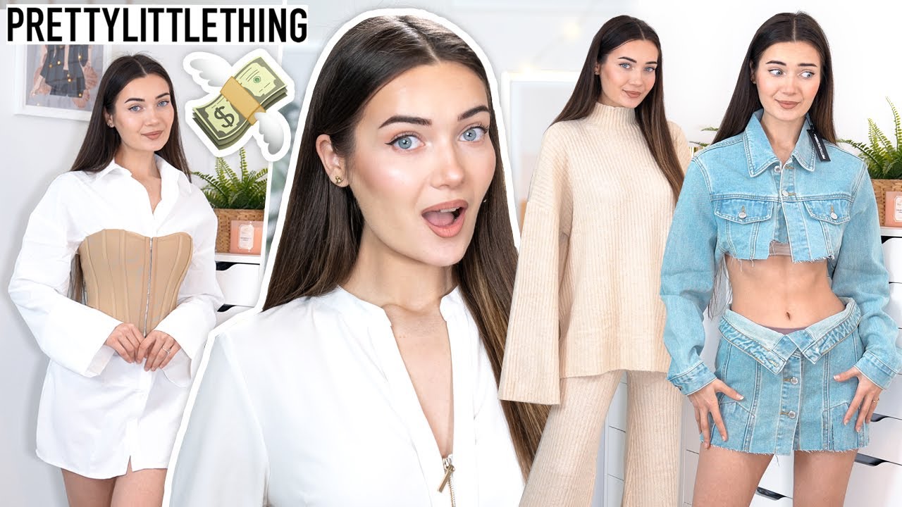 I SPENT £300 ON PRETTY LITTLE THING! HUGE CLOTHING TRY ON HAUL 2023!