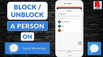 How to Block / Unblock a Person on Signal Private Messenger