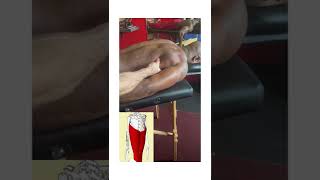 Deep tissue massage on lats muscle smashing
