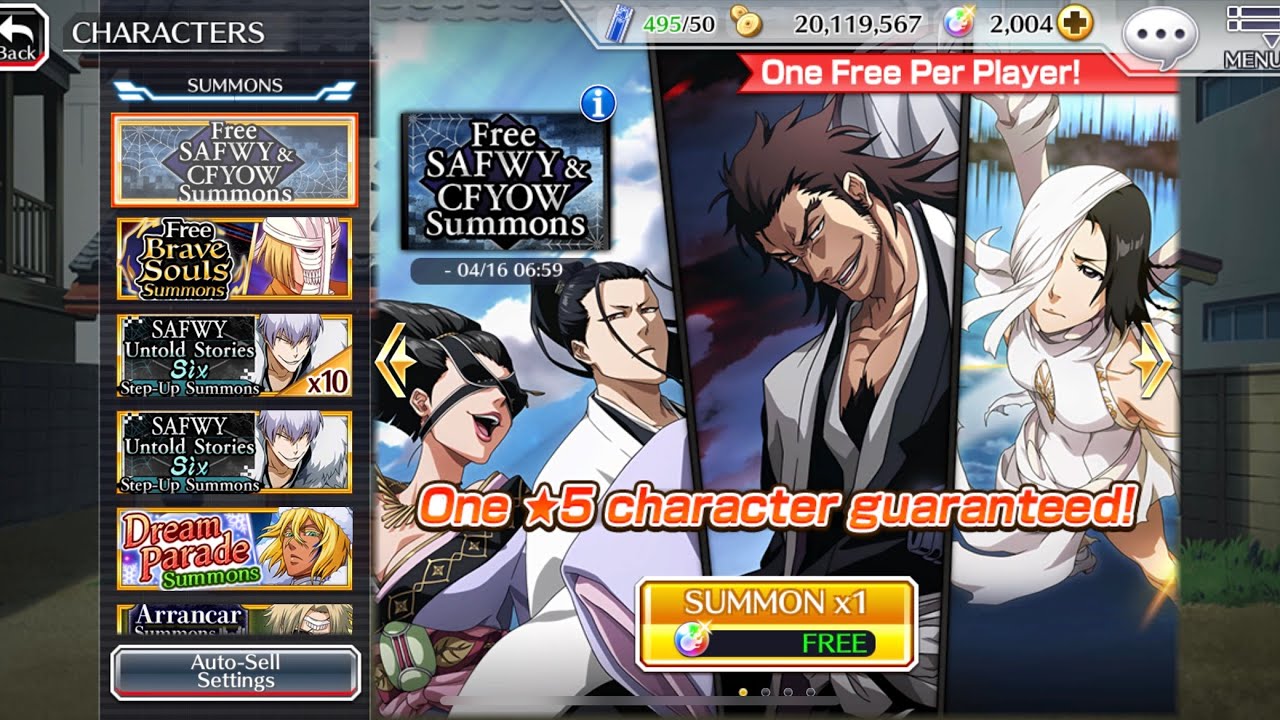 Bleach Brave Souls Free SAFWY & CFYOW April 2023 (Second) YouTube