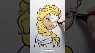 Elsa Coloringpage 93 | my coloring book #shorts #coloring #kidscoloringvideo
