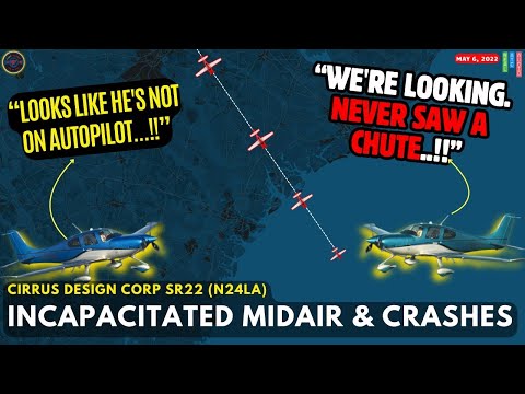 Unresponsive Pilot No Mayday Cirrus SR22 Goes Silent Before Ocean Impact Atc