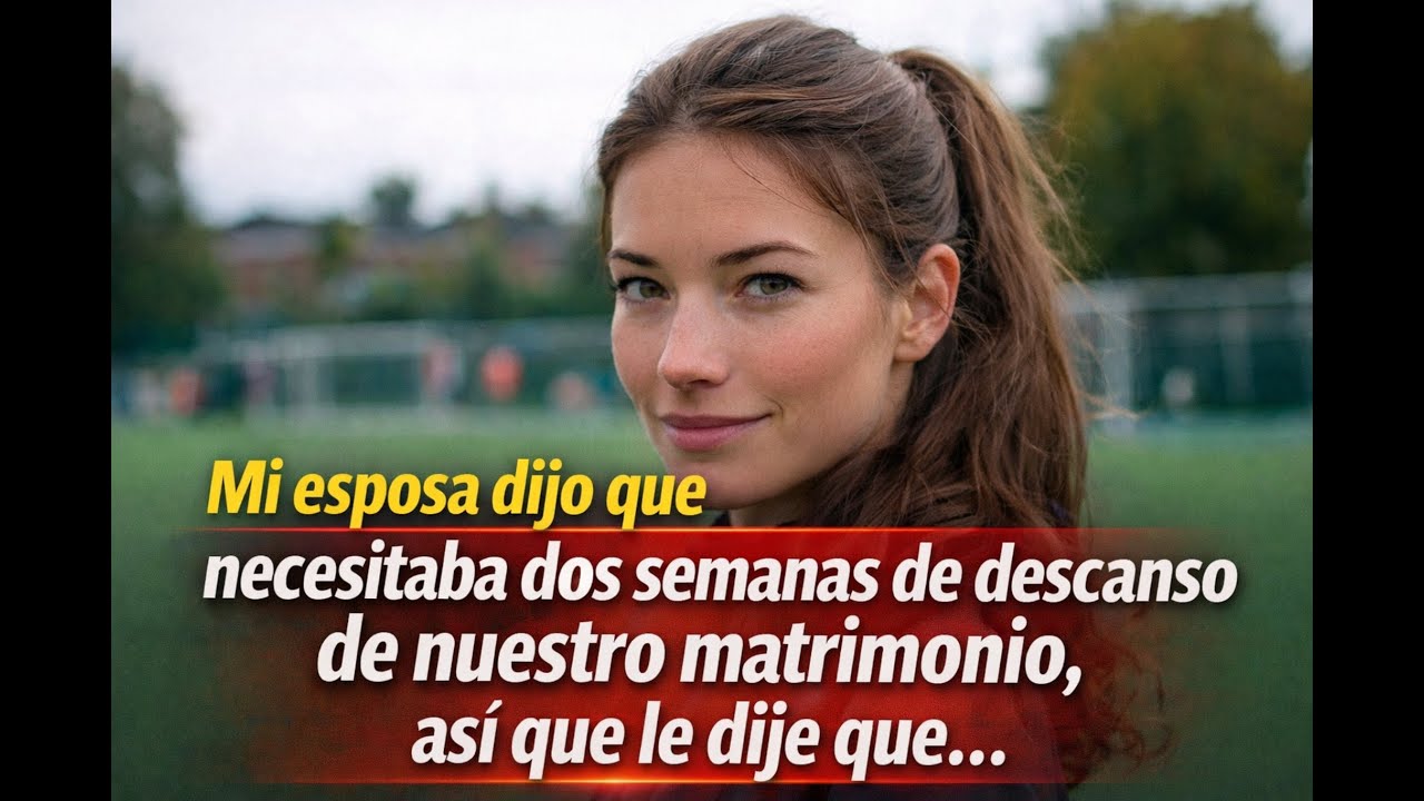 Mi esposa dijo que necesitaba dos semanas de descanso de nuestro matrimonio, así que le dije que