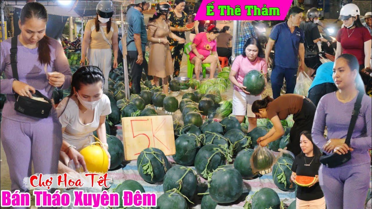 Ế thê thảm không ai mua dân kêu trời bán tháo xuyên đêm không ngủ chợ hoa tết thốt nốt cần thơ 2026