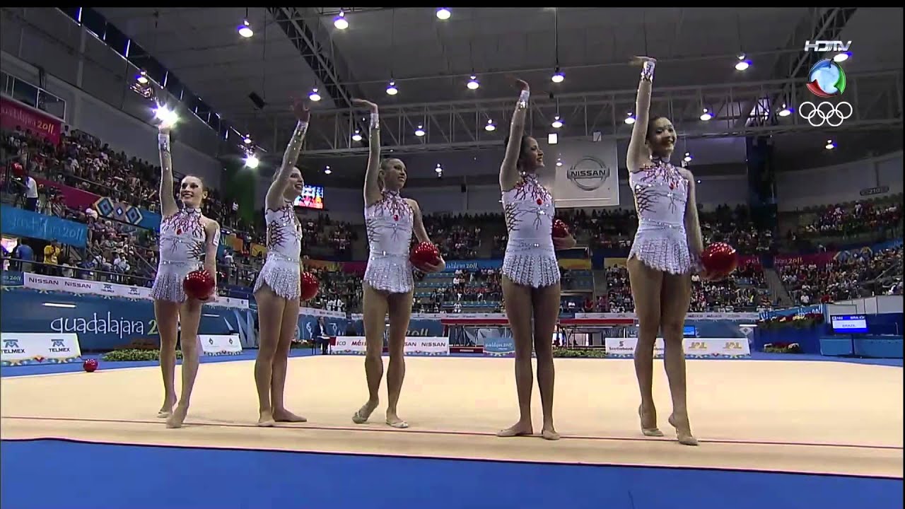 Pan Guadalajara 2011 | GINÁSTICA RÍTMICA | Geral de Conjuntos - 5 Bolas | Record HD