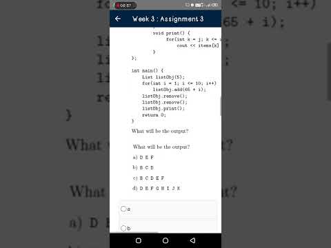 Programming in Modern C++ Nptel Assignment Week 3 Answers | programming in modern c++ week 3