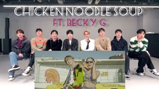 EXO Reaction to J-hope (Chicken noodle soup MV)ft.BeckyG #armyblink