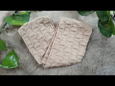 Video Đan Khăn Len Ống Kiểu Caro Ô Vuông/ How To Knit a Scaft - youtube