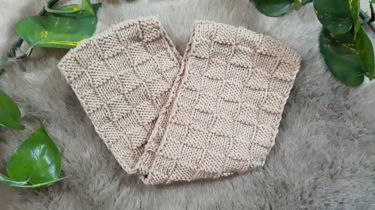 Đan Khăn Len Ống Kiểu Caro Ô Vuông/ How To Knit a Scaft