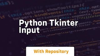 python tkinter input