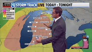Another line of severe storms possible tonight