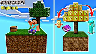 MINECRAFT Skyblock But There is One Lucky Tree | Minecraft Pe