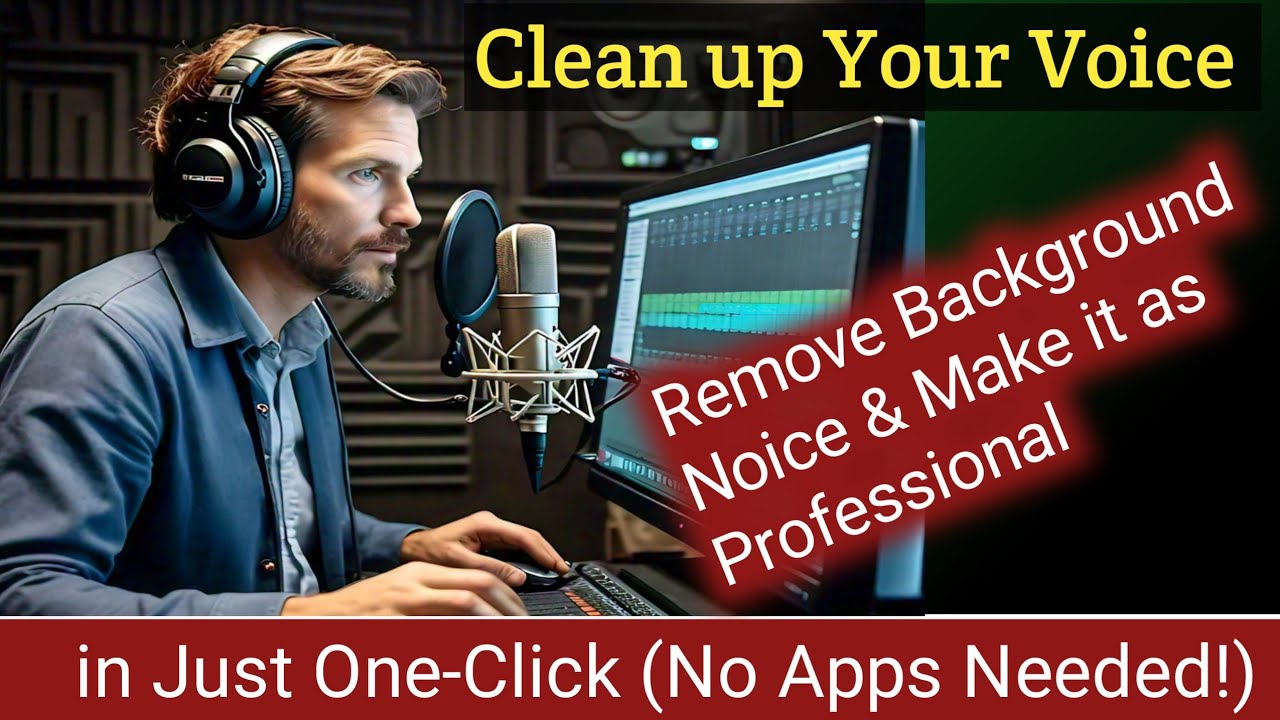 How to Clean Up & Enhance Audio: Remove Background Noise Without Any ...