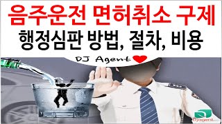 음주운전 면허취소 구제 행정사의 행정심판 청구방법, 절차, 비용은