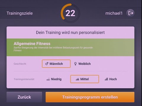 Intensität der Trainingsprogramme