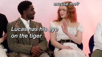 Sadie Sink and Caleb McLaughlin giving us irl Lumax like it