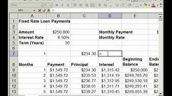 How to find Interest & Principal payments on a Loan in Excel 