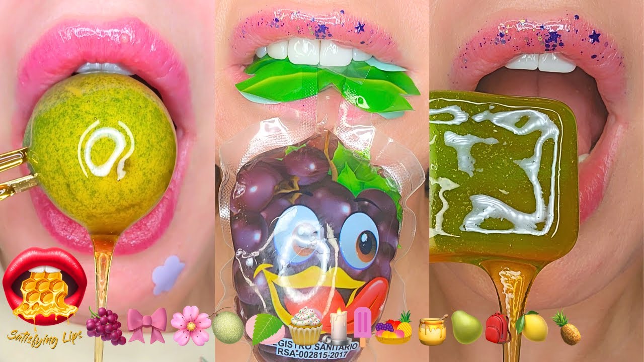 Emoji Food Challenge Satisfying ASMR Eating Mukbang - YouTube